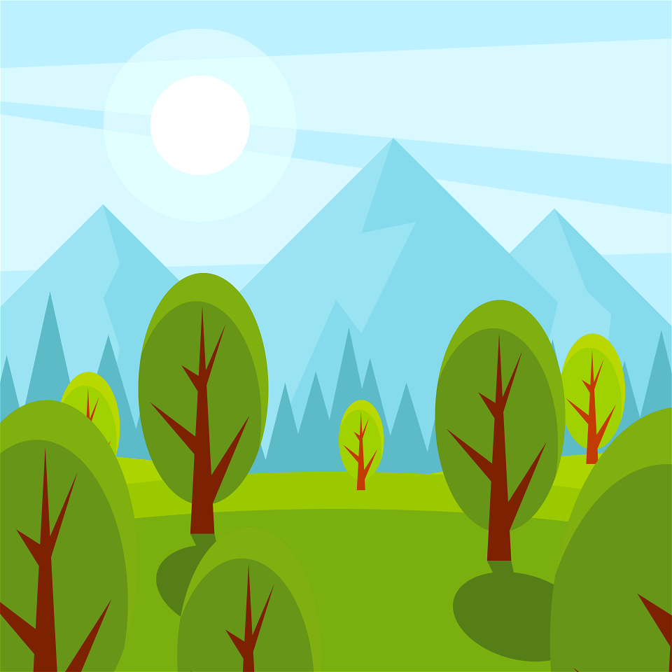 Cartoon forest