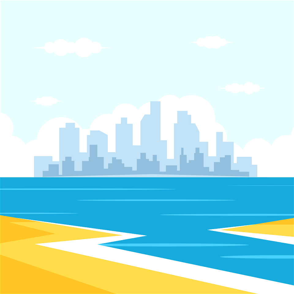 City on island