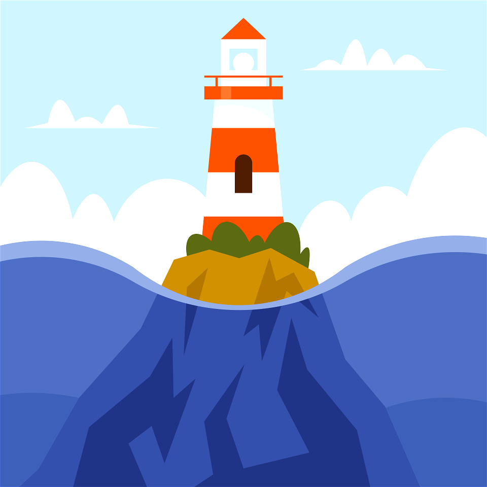 Cliff lighthouse