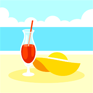 Cocktail on the beach