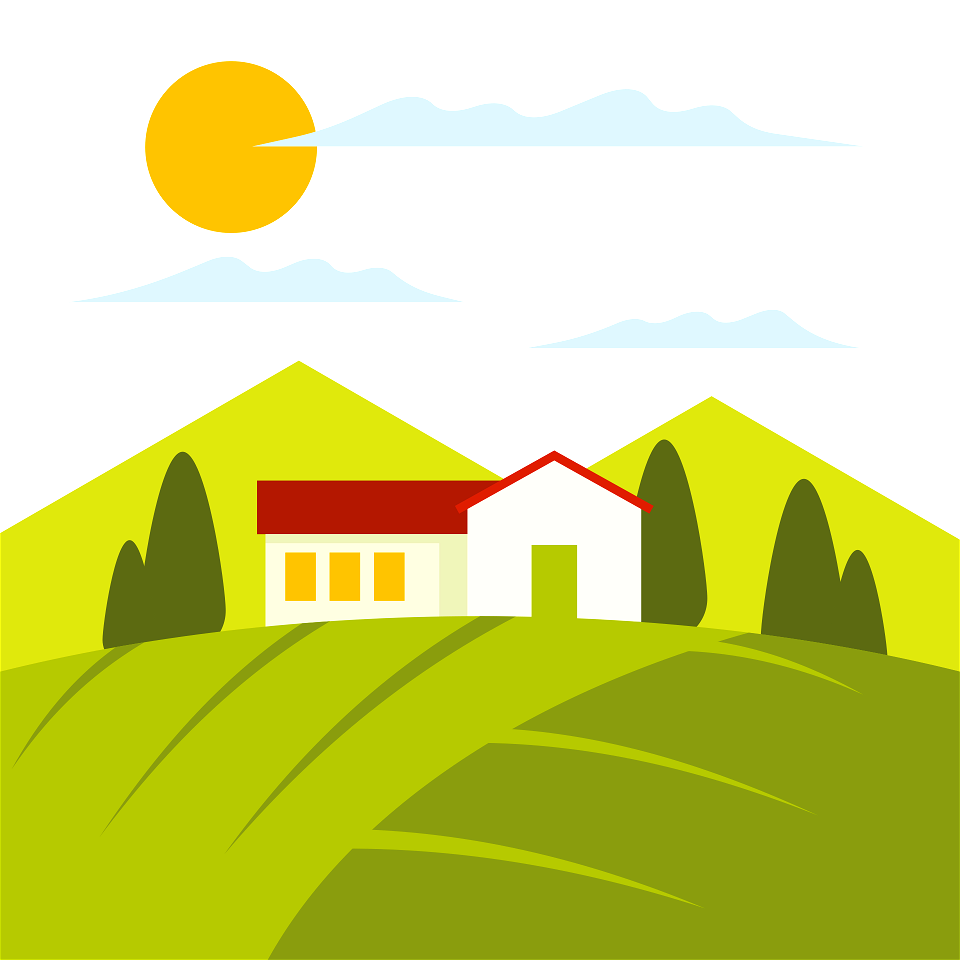 Farm in the field