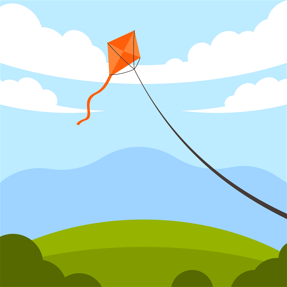 Flying kite