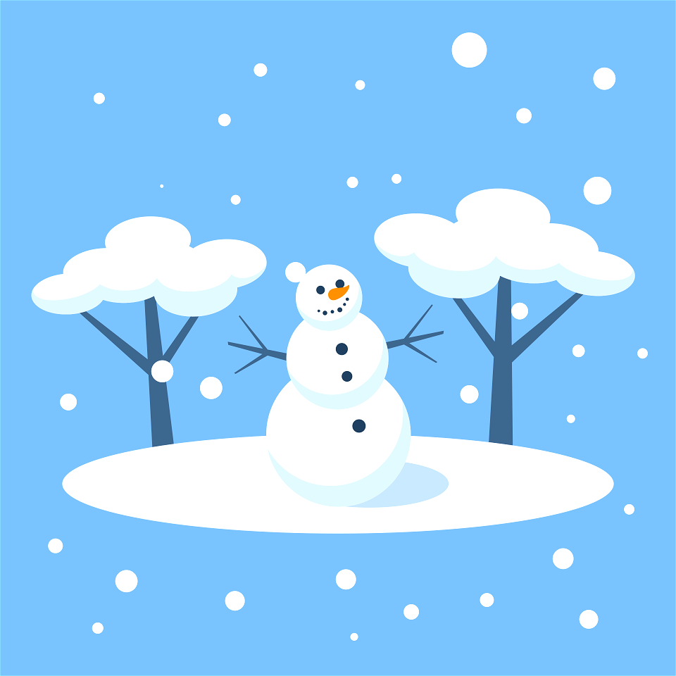 Happy snowman