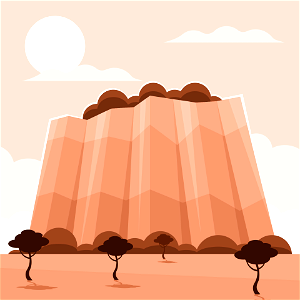 Landscape with mountain