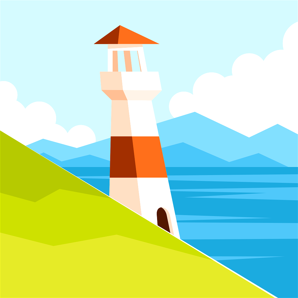 Lighthouse by the sea