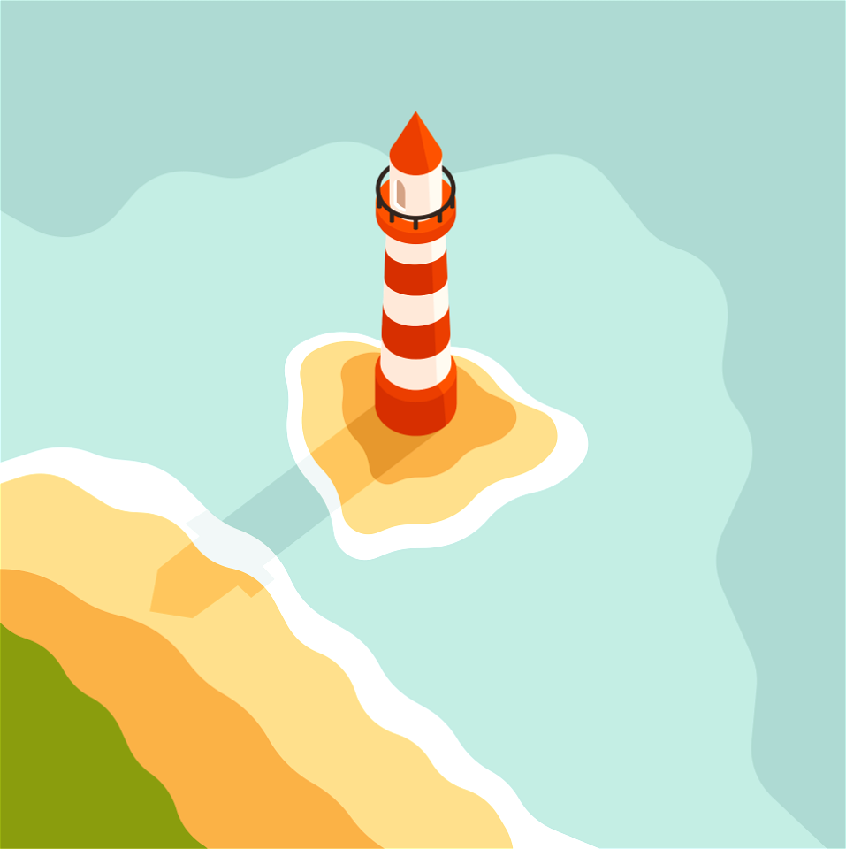 Lighthouse sea