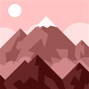 Mountain landscape art
