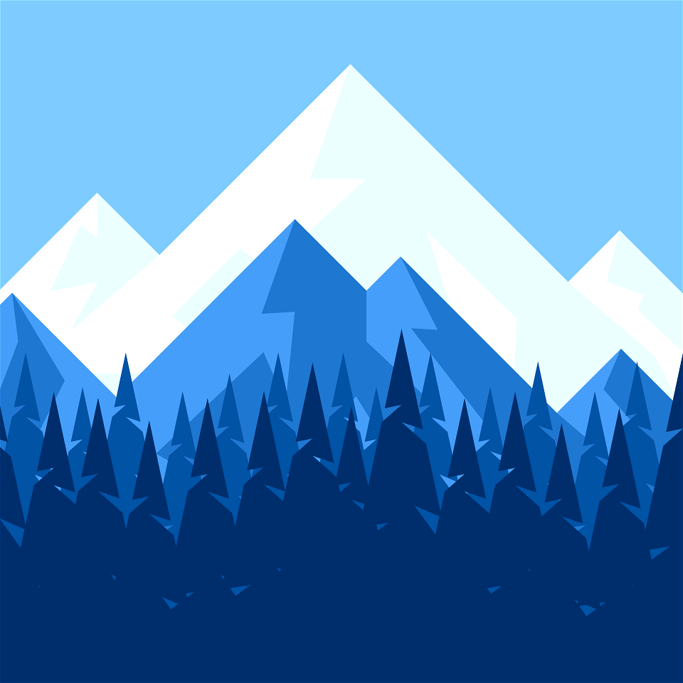 Mountain white snow