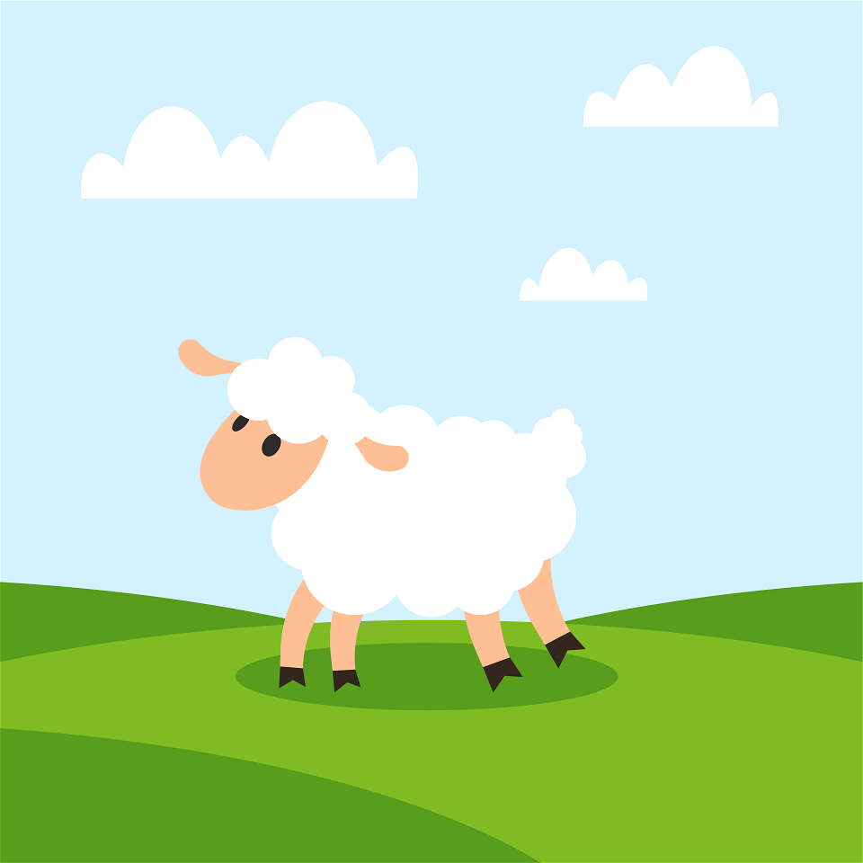 Sheep cartoon art