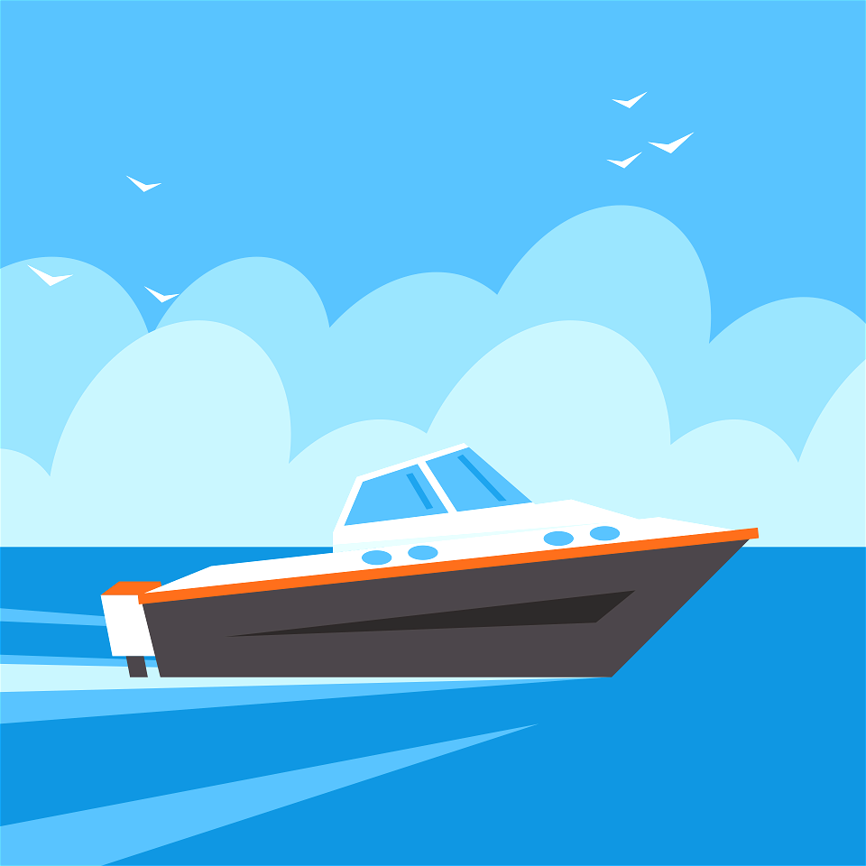 Speedboat sea