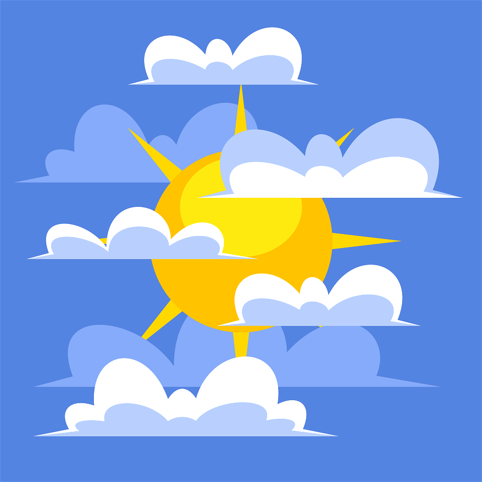 Sun and clouds