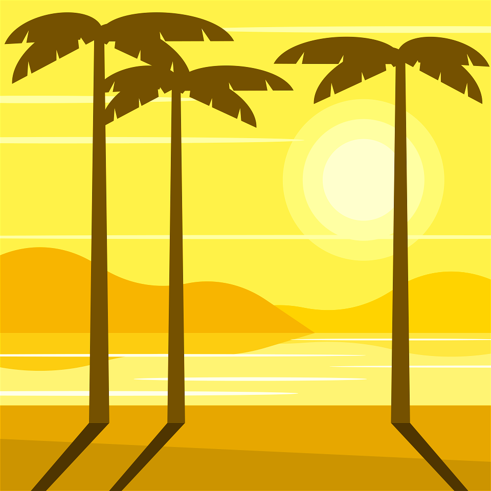 Tropical sandy beach