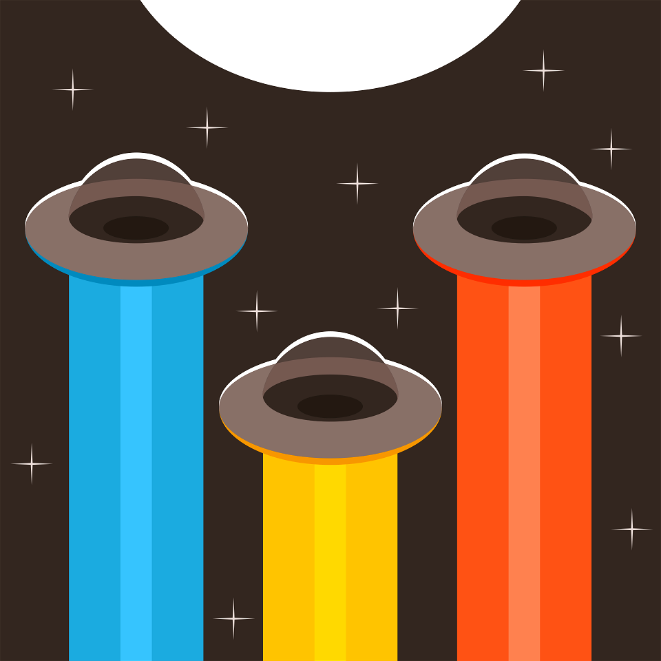 Ufo in the sky