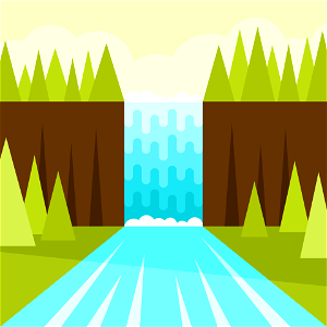 Waterfall clipart