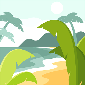Wild beach