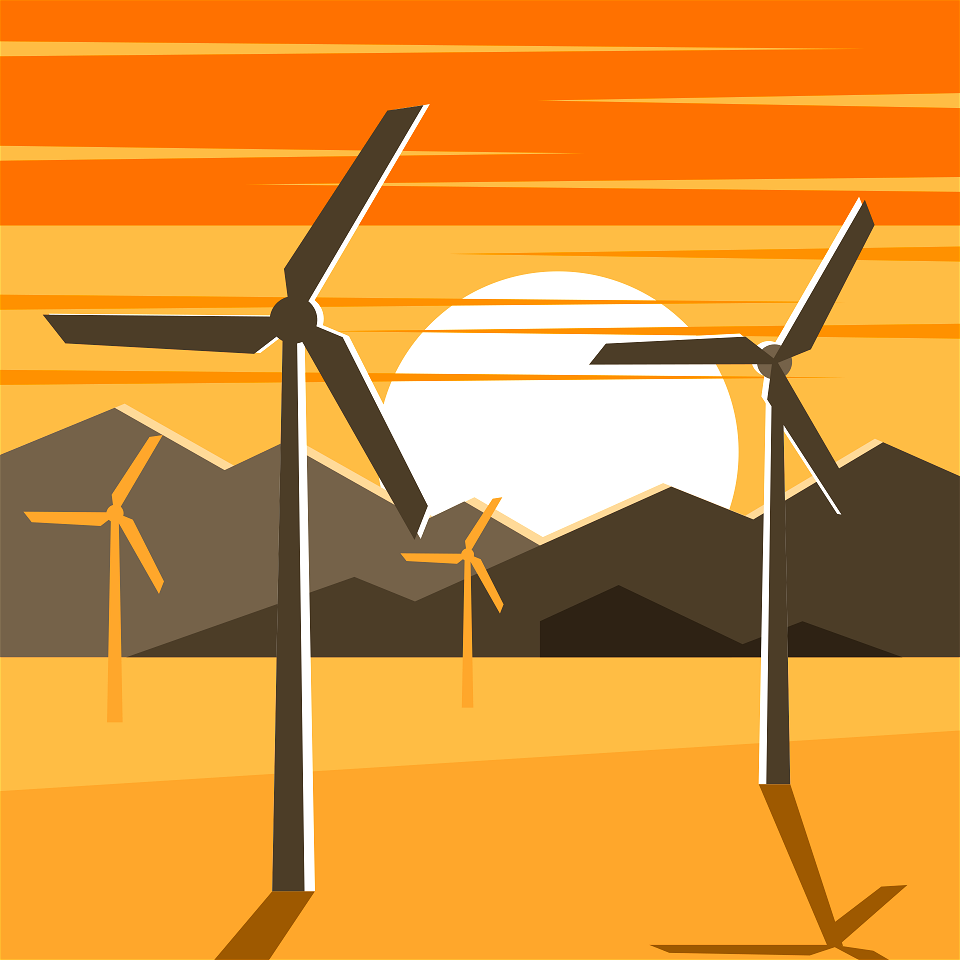 Wind turbines art