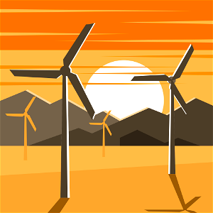 Wind turbines art