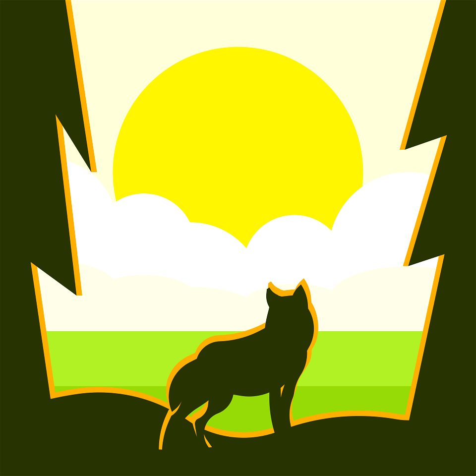 Wolf silhouette
