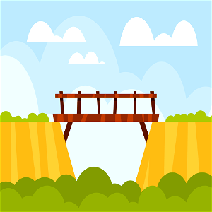 Wooden bridge