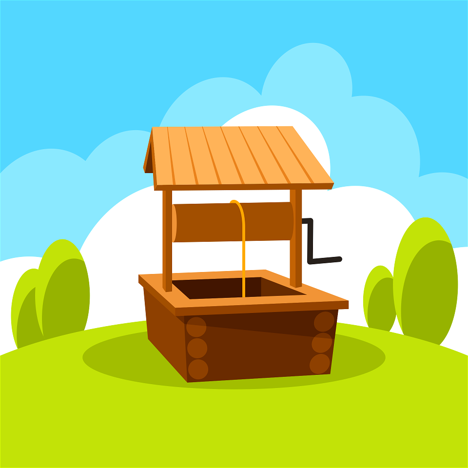 Wooden well