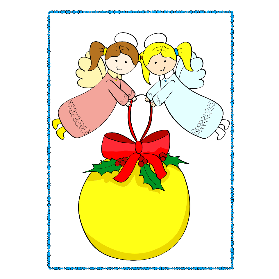 Angels Keeping Christmas Ornament