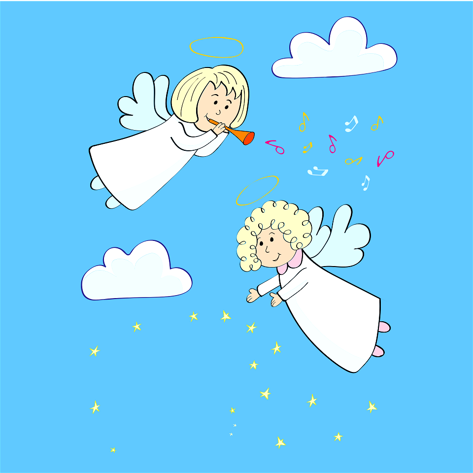Christmas Angels in the Sky