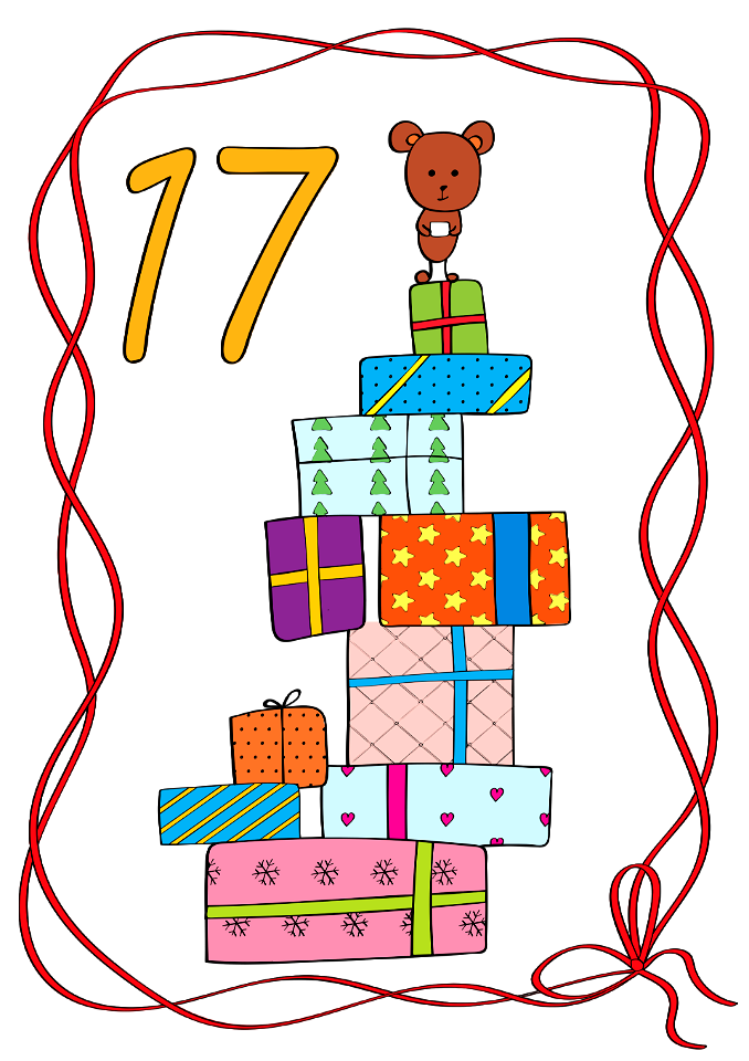 December 17 with a Mouse on Top of Christmas Presents