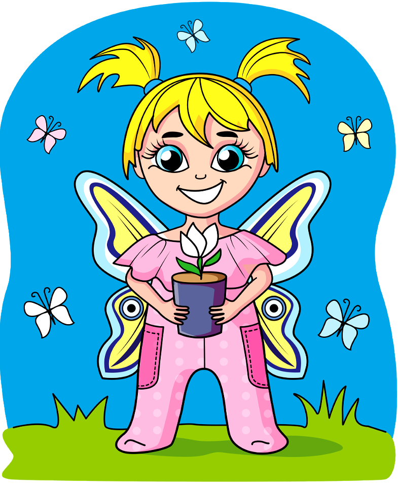 Baby Fairy - Free digitally-made illustrations on creazilla.com