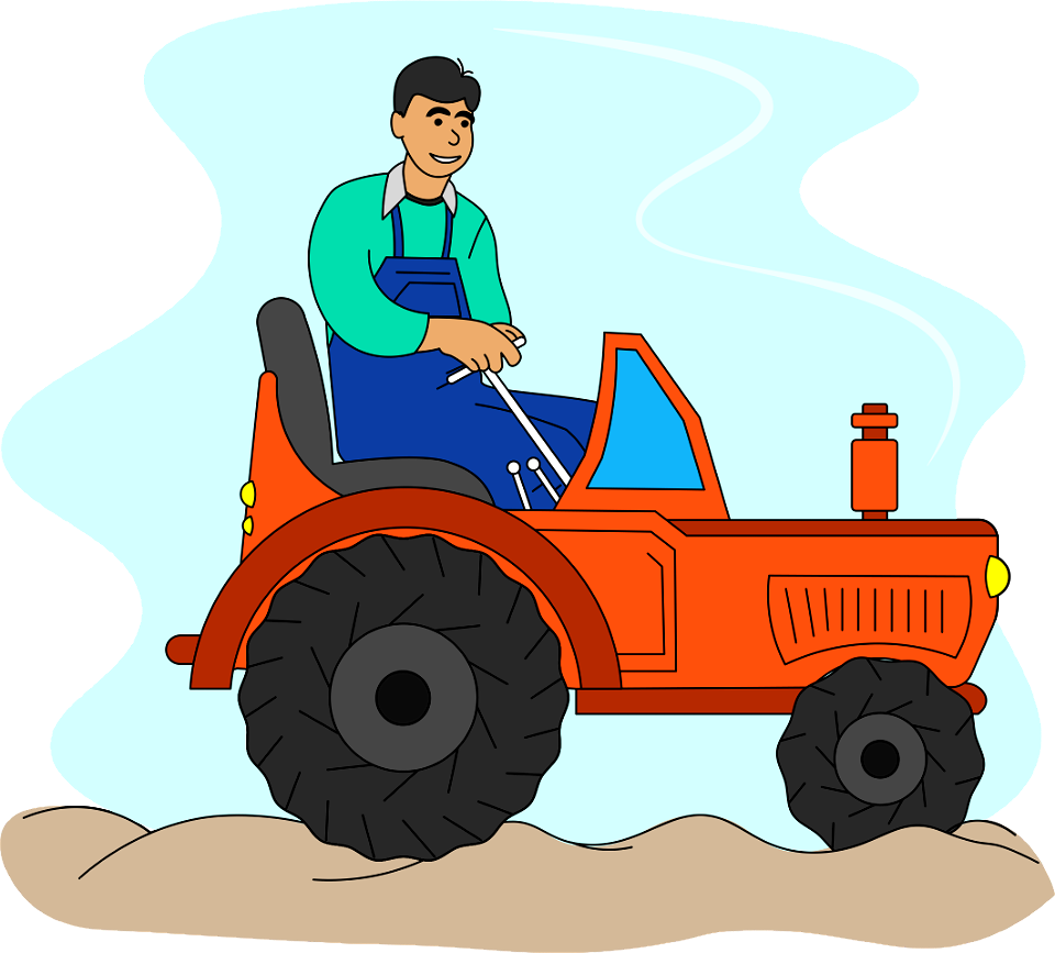 Farmer on Tractor