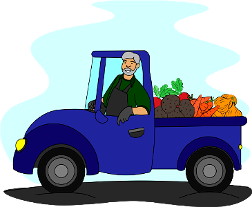 Farmer on Truck