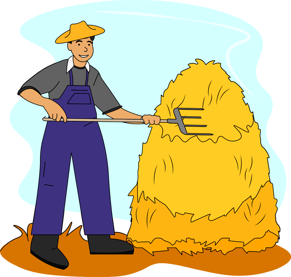 Farmer with Wheat