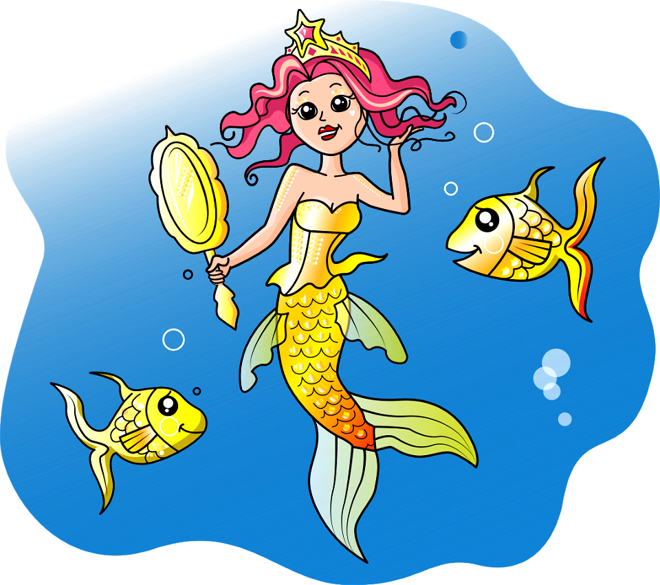 Mermaid Queen with Fishes