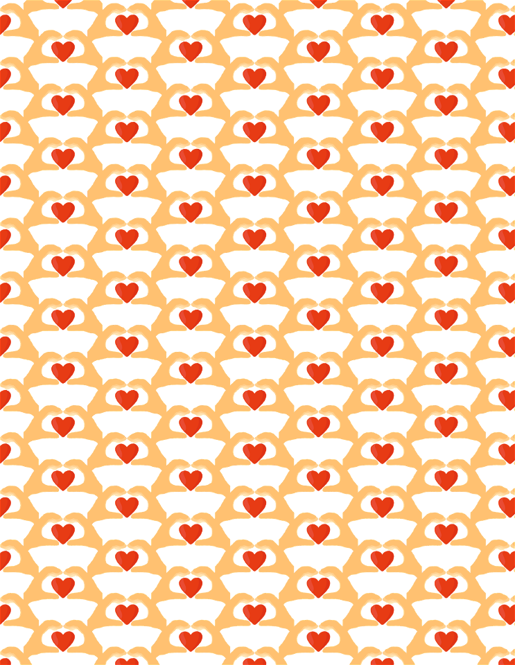 Heart Hands Pattern