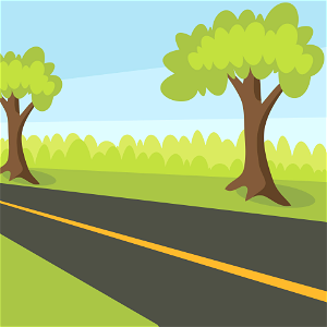 Road and Trees