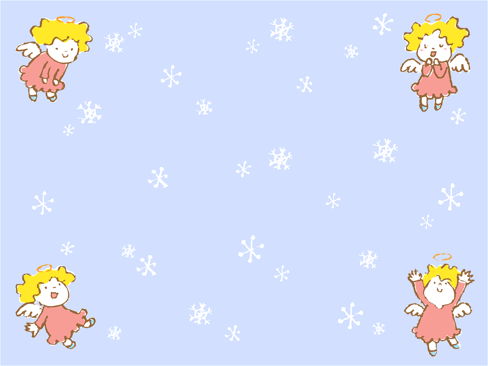 Angel snow background