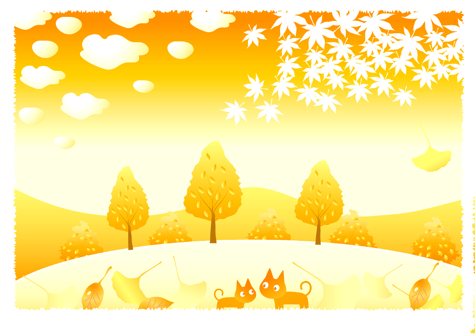 Autumn hill cats