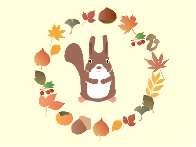Autumn squirrel