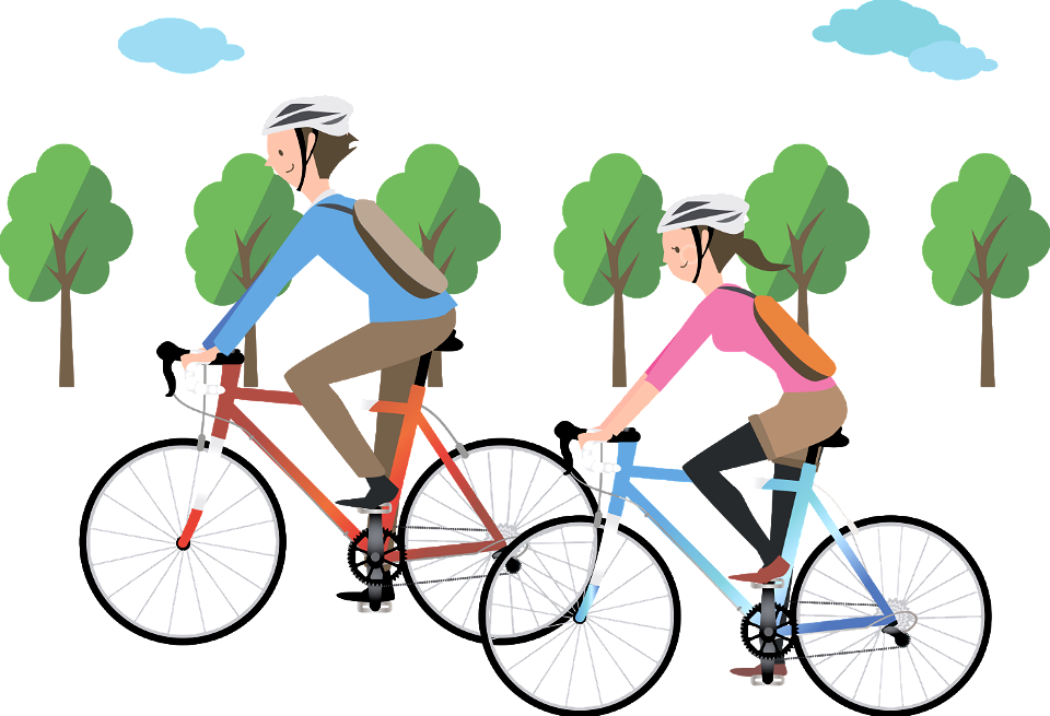 Biker couple