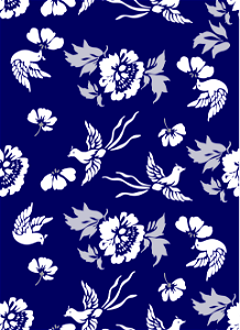 Birds floral background