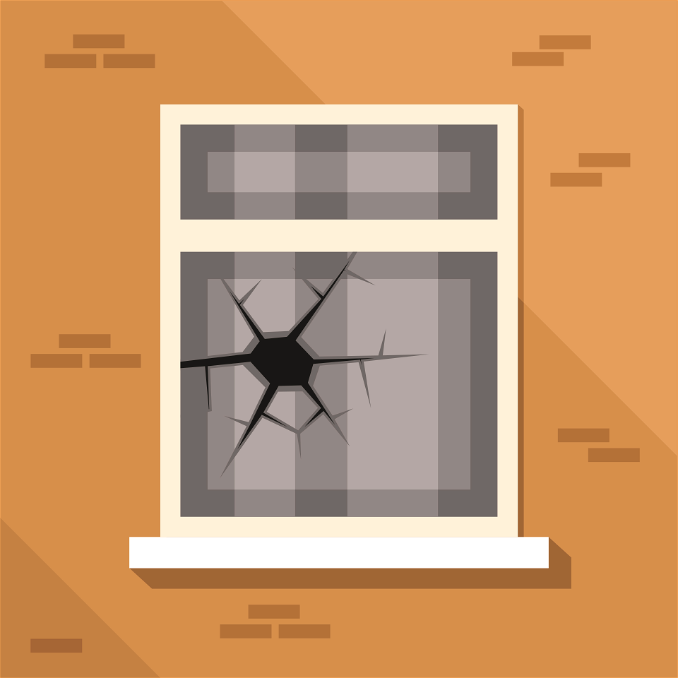 Broken window