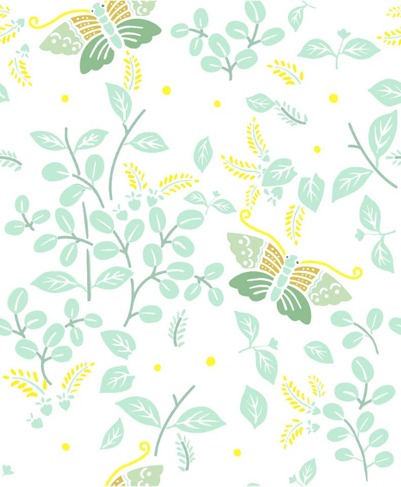 Butterflies in flowers