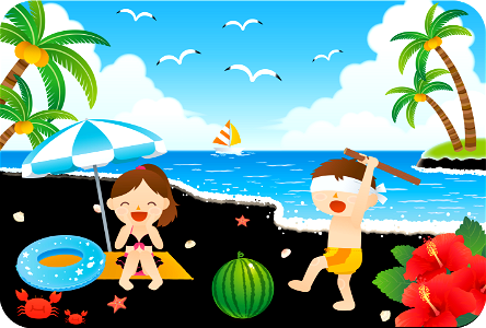Children on beach