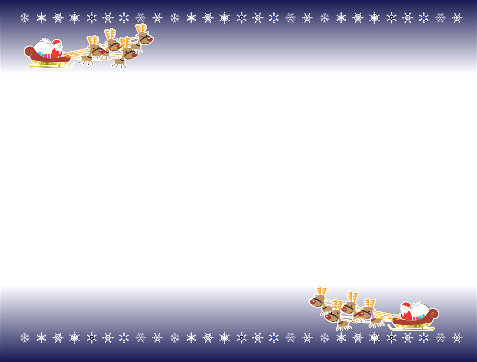 Christmas santa claus reindeer frame