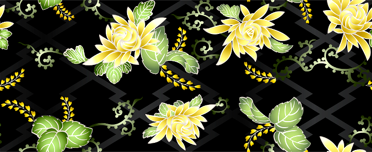 Chrysanthemum japanese wisteria background