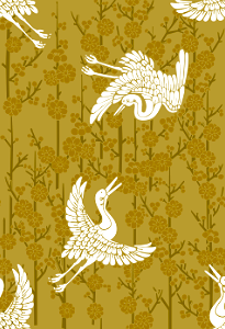 Crane plum background