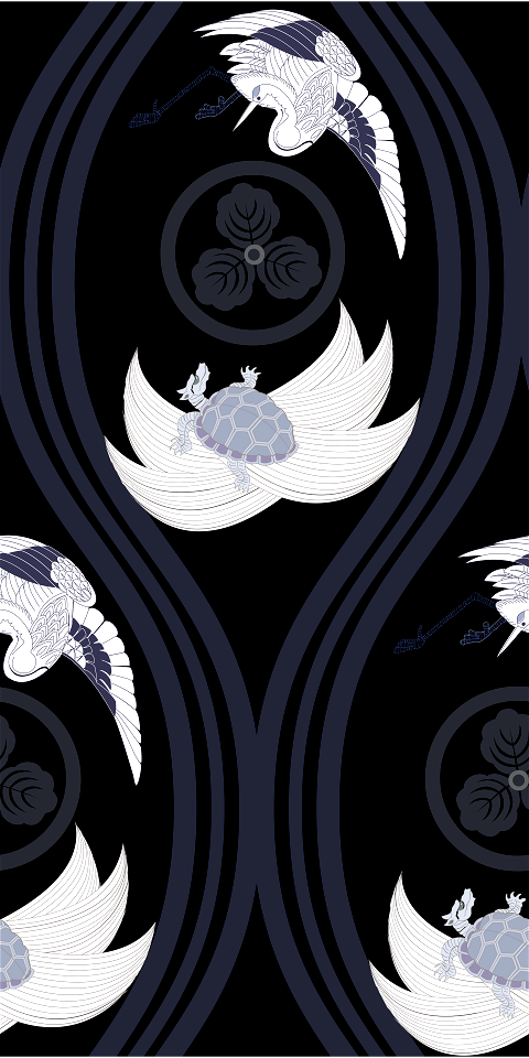 Crane turtle background
