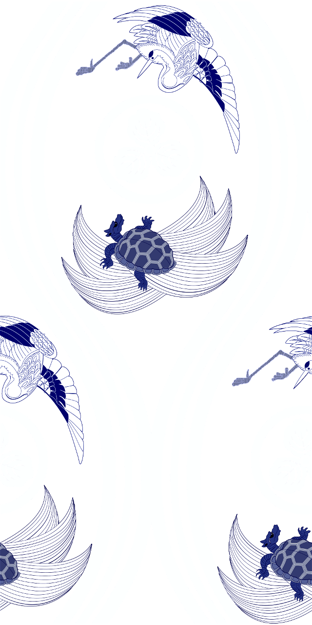 Crane turtle background
