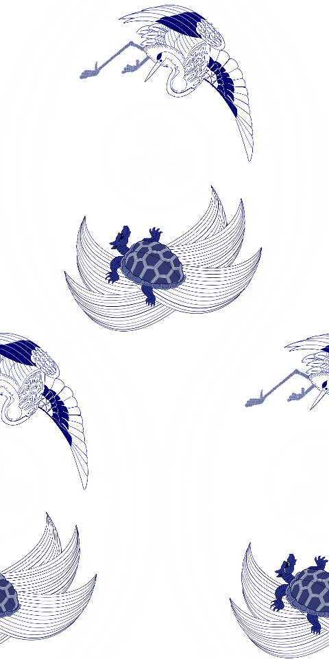 Crane turtle background