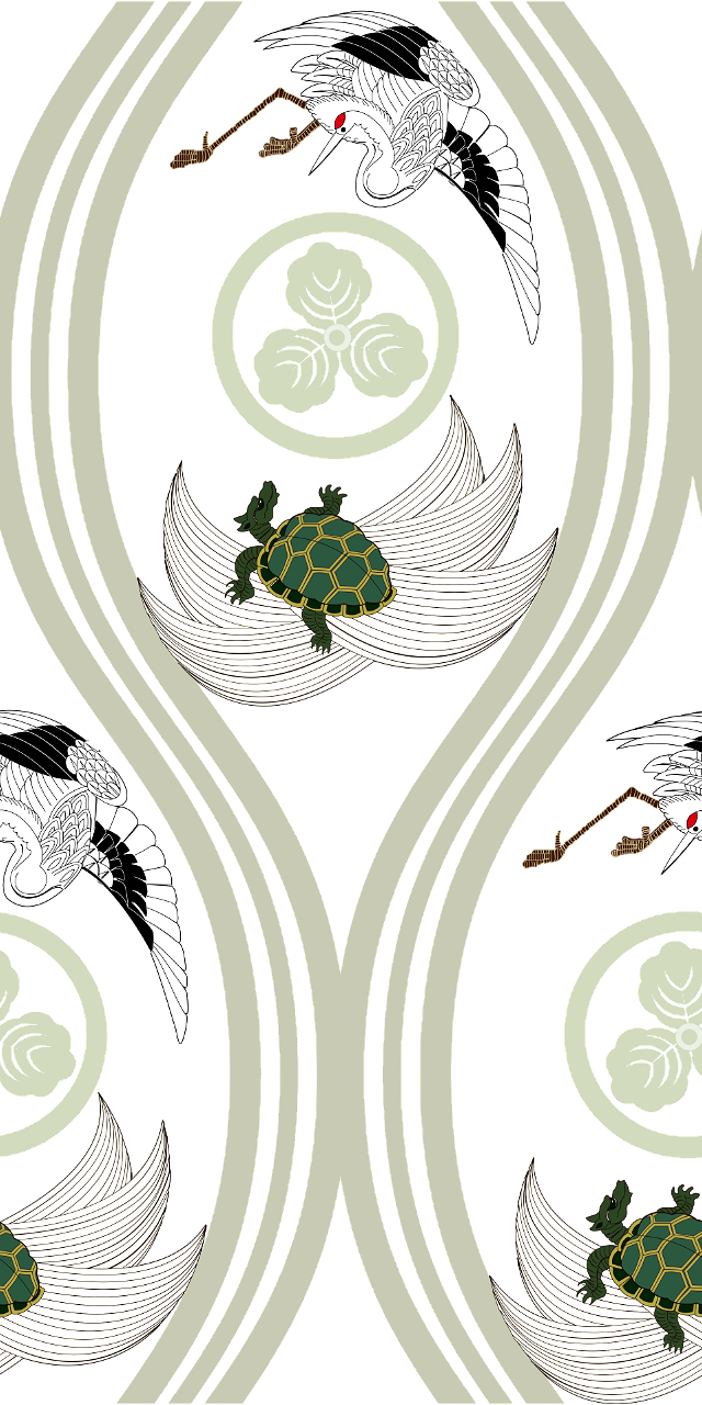 Crane turtle background