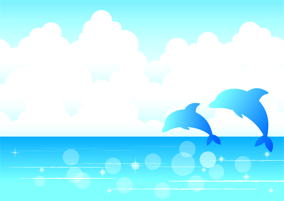 Dolphins sea